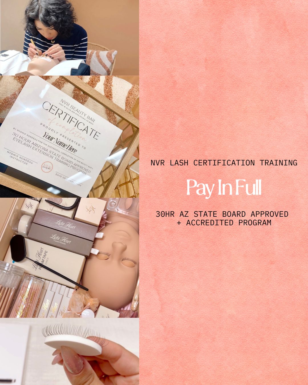 NVR Lash Certification Program | Pay In Full
